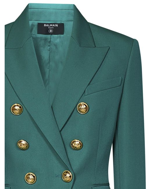 Balmain Women's Green Paris Blazer-Size 38 – The Exchange