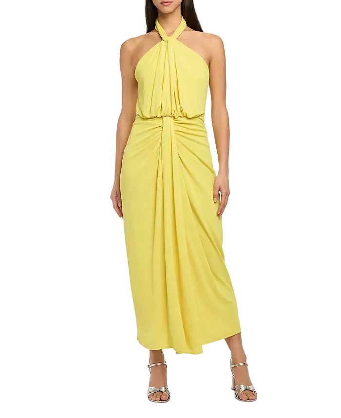 Cinq à Sept Kaily Twist Halter Midi Dress - 0