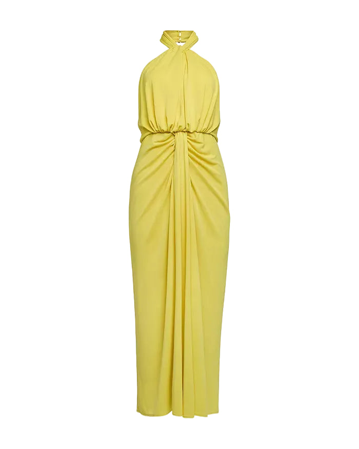 Cinq à Sept Kaily Twist Halter Midi Dress - 0