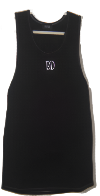 DAVIDE  BLACK ICON LOGO TANK   SIZE: XL