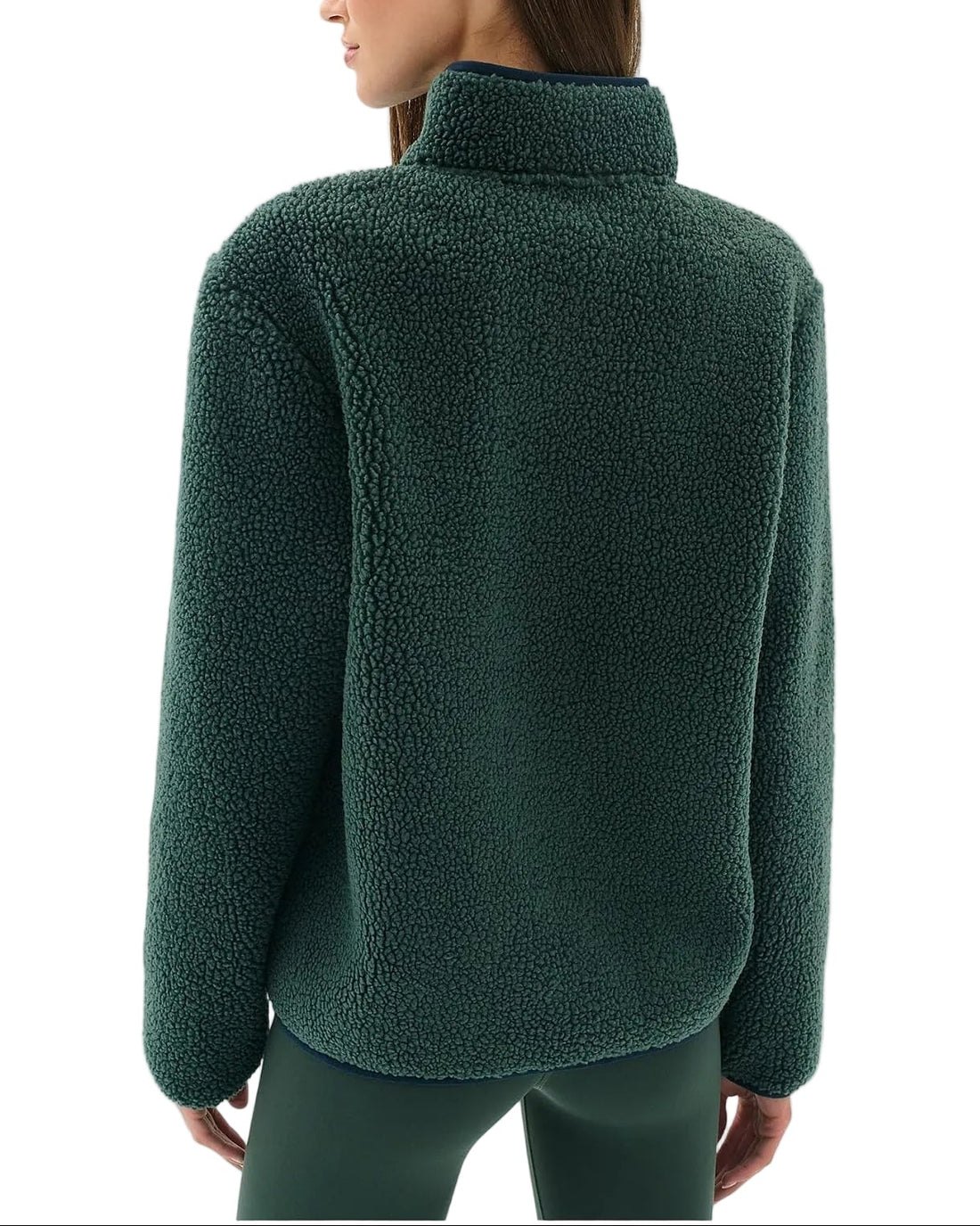 Splits59 Harris Sherpa Jacket in Military/Indigo Green - XS
