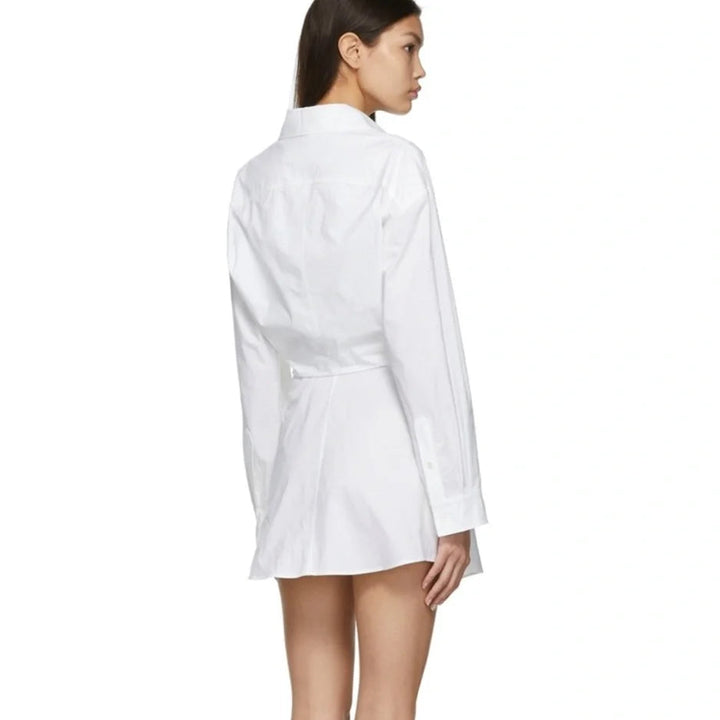 Jacquemes White La Robe Le Splash Baunhilha Dress - 36