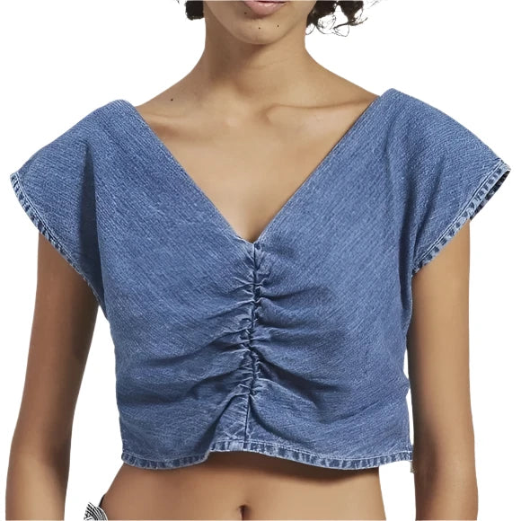 Rachel Comey Pier Denim Crop Top - 2