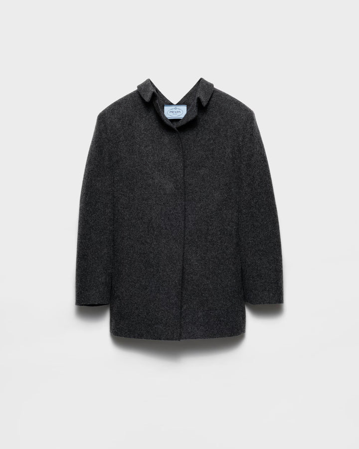 Prada Single-breasted shetland wool jacket - 36