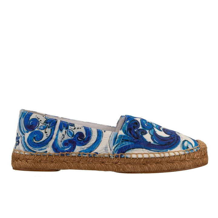 DOLCE &amp; GABBANA Majolica Loafer Espadrilles Shoes- SIZE 37