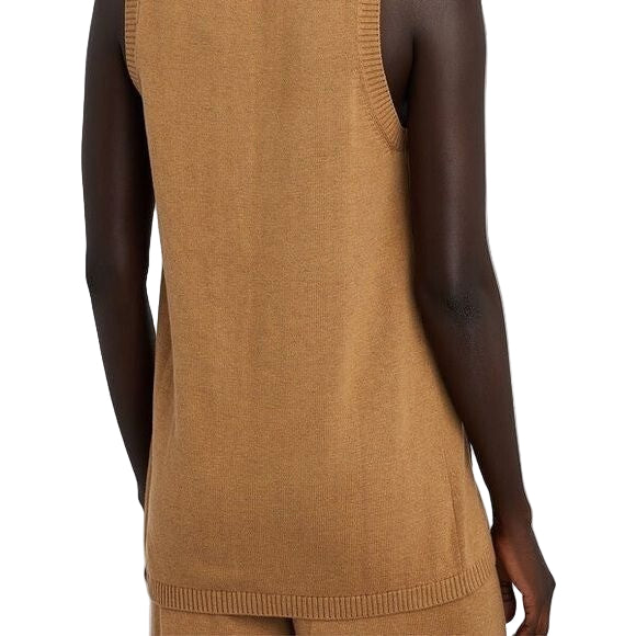 Staud Jo Cotton Wool Blend Sweater Vest in Camel Size - S
