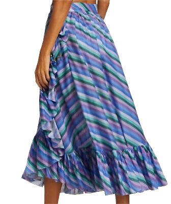 Zimmermann Poppy Frill Wrap Midi Skirt - 0