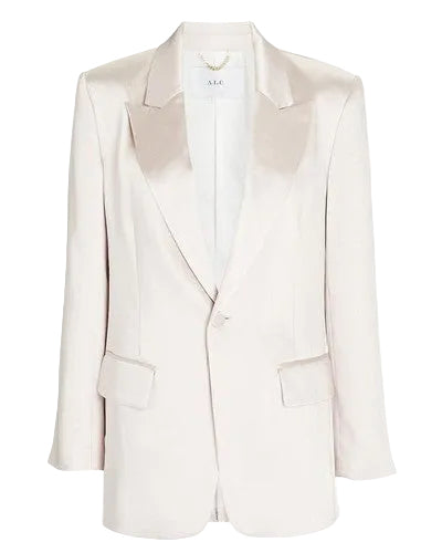 A.L.C. Bishop II Satin Blazer in Pink Tint- 0