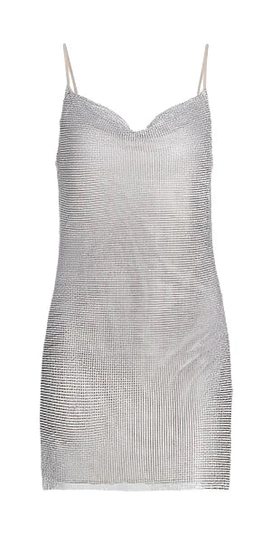 L'Agence Benson Chainmail Minidress- 2