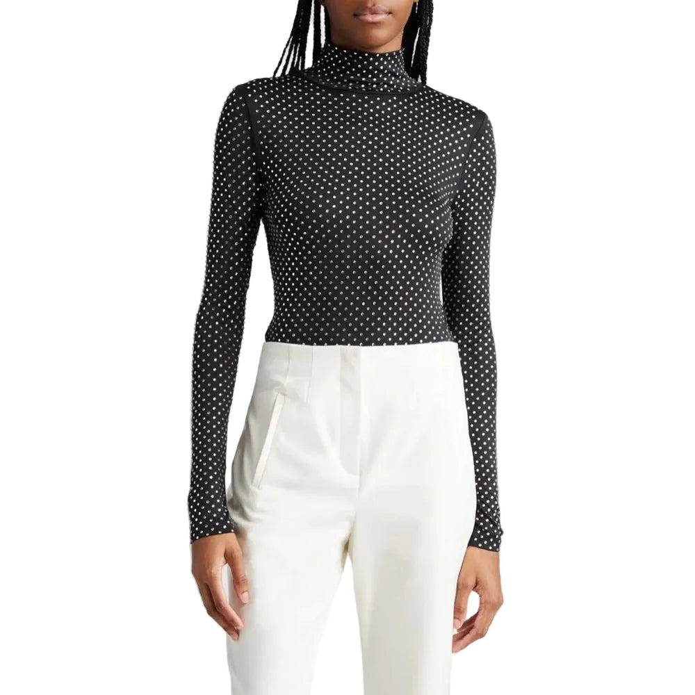 Veronica Beard Parke Jersey Diamente Top - L