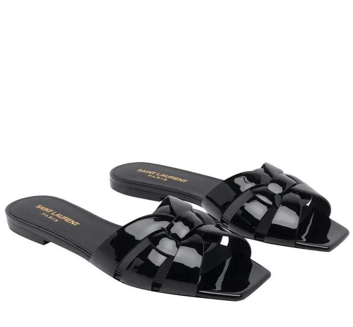 Yves Saint Laurent Tribute Mules in Patent Leather - 39