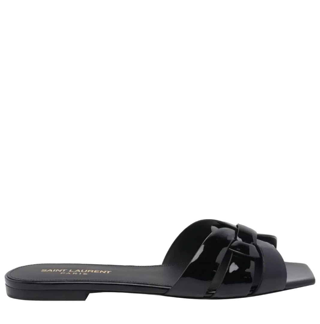 Yves Saint Laurent Tribute Mules in Patent Leather - 39